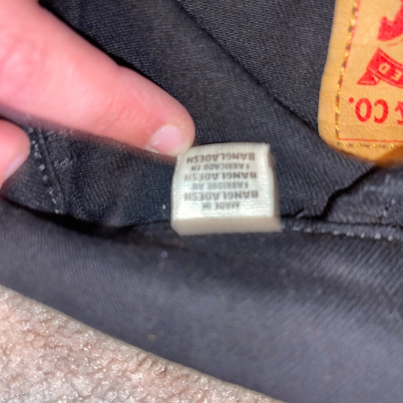 Levi Men’s Black Jean Jacket - Picture 3 of 4